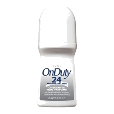 Avon On Duty Unscented roll-on antiperspirant deodorant 2.7 OZ