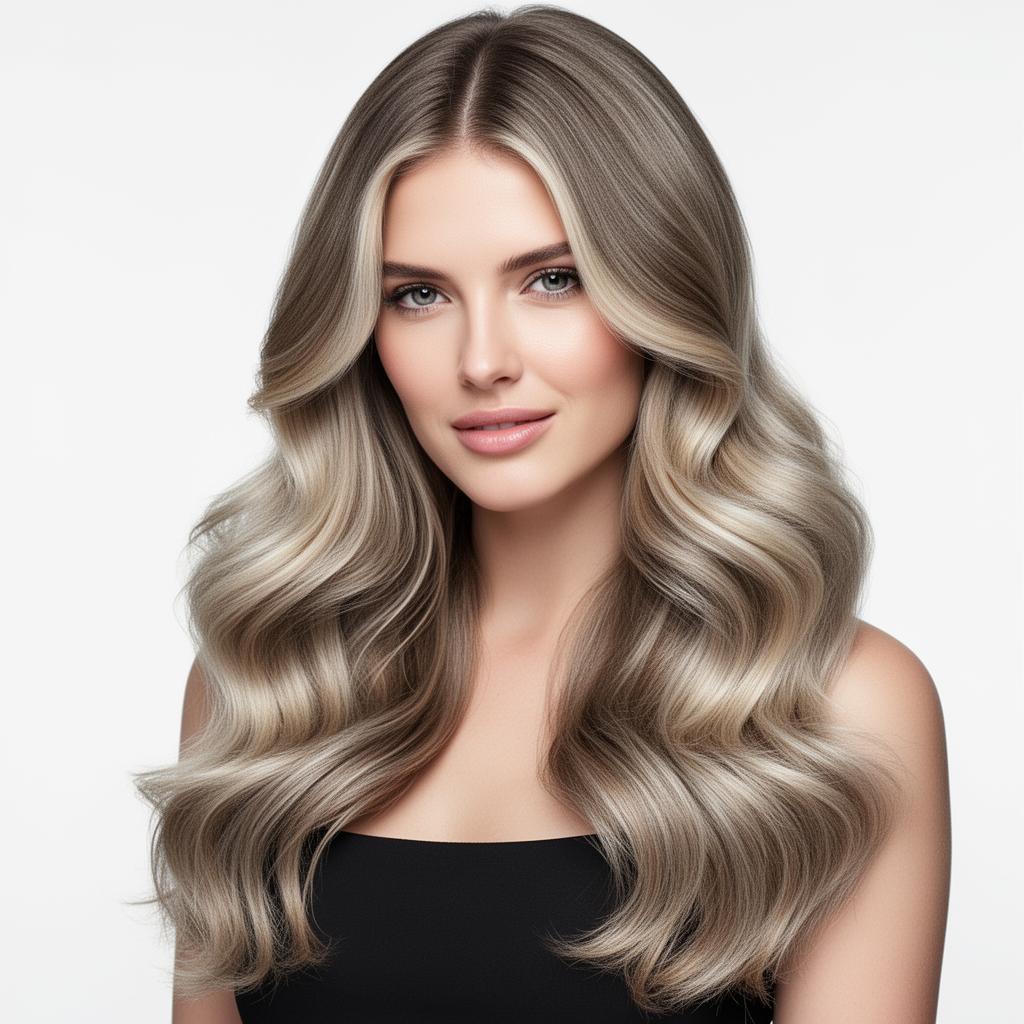Editorial blonde hair campaign